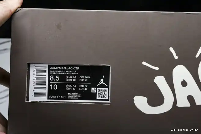 Reps LUCY Travis Jordan TR x Jack Scott University FZ8117-101 Jumpman Red 0511